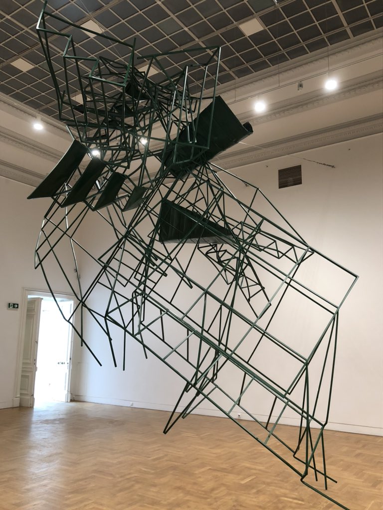 DaphneBergsma's tweet photo. I so much enjoyed the sculptures by #MonikaSosnowska on show in #Zacheta. https://t.co/bTQ9DJ2ee1