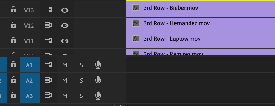 What you don't see in that video above, is the players I believed were going to be in the lineup, were on their own individual layers, so that I could hide them once they were drafted.I exported individual landscape videos per pick with the layers drafted hidden.