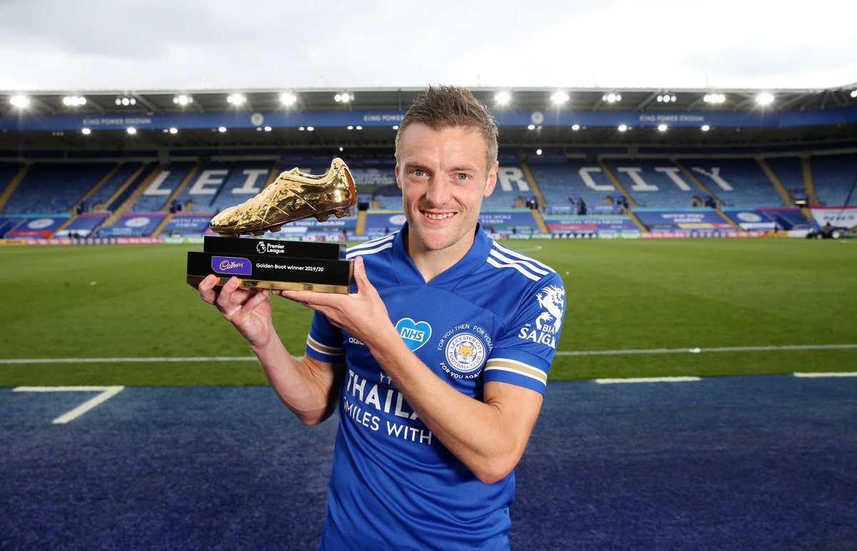 Congratulations Vards! 

<a href="/vardy7/">Jamie Vardy</a>’s 23 goals in the <a href="/premierleague/">Premier League</a> this season has meant he is the new owner of the Golden Boot award.

What a man, what a player, what a journey 👏