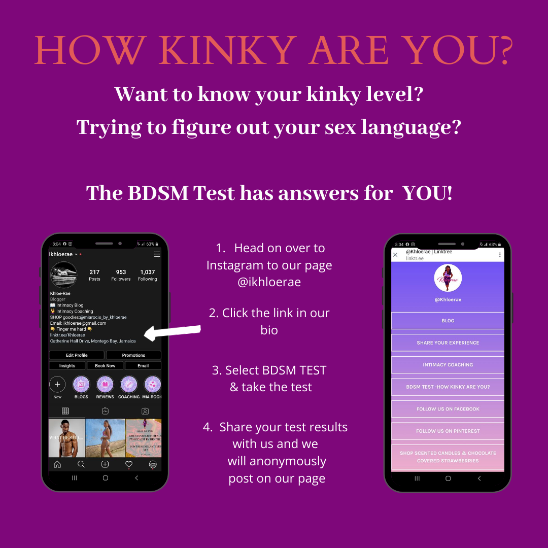 deanaraeclayton's tweet photo. Take the BDSM Test!
Click here: https://t.co/3zZWJUBtsP
Follow us on IG: https://t.co/RfQGthzFCq
#bdsm #bdsmtest #khloerae #ikhloerae #sexlanguage https://t.co/czut8UIMSY