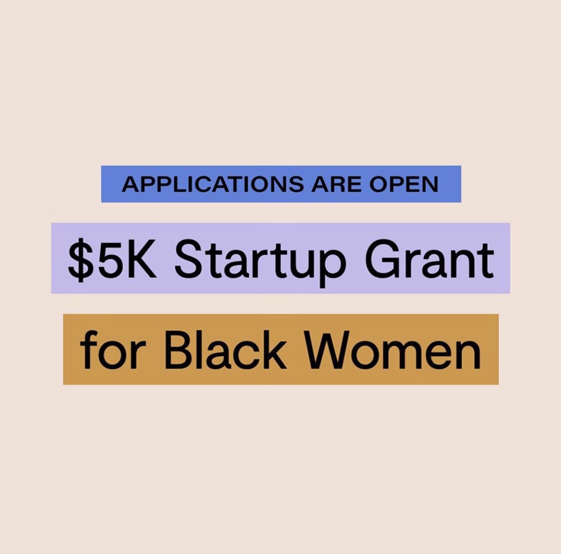 Applications are open!

If you're a Black female entrepreneur in the US, you can apply for a $5k startup grant led by <a href="/wearpepper/">Pepper</a> &amp; #OYW Ambassador <a href="/shilpacy/">Shilpa Yarlagadda</a> of <a href="/shiffonco/">Shiffon Co.</a> &amp; Startup Girl Foundation

Apply here: bit.ly/39wLzgs
