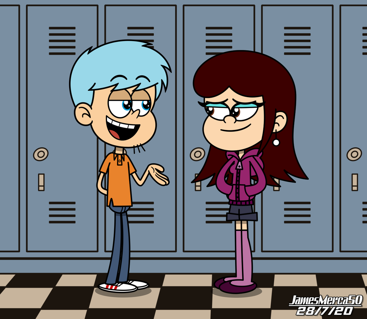 Cosplay Jonell and Teresa as Lincoln Loud and Ronnie Anne Jonell belongs to...