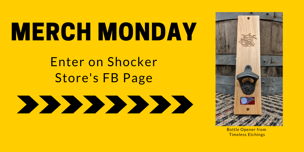 wsu_rsc's tweet photo. Check out the Shocker Store's FB page for a chance to win a WuShock bottle opener!
#ShockerStore #MerchMonday https://t.co/ivwb8JDtuk