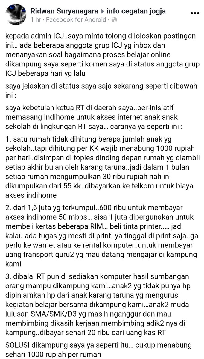 isacheplink's tweet photo. nemu di FB ICJ pak RT ne wangun,jimpitan bermanfaat buat pendidikan | @Jogja_Uncover @JogjaUpdate @ayapeyou https://t.co/9kzPY72fN0