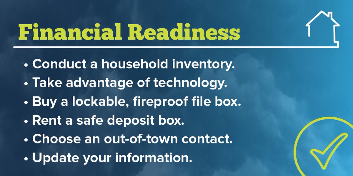 FTC's tweet image. In a weather emergency, financial readiness is as important as a flashlight w/ fully charged batteries. Learn more: go.usa.gov/xV4XV #FTCWeatherTips #weather #WeatherTips #hurricaneseason #hurricane