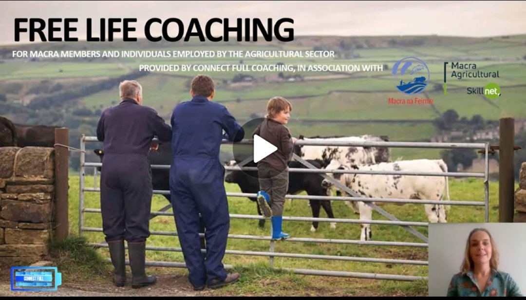 Farming can be lonely sometimes! Ever feel down or just want a chat?Check out this amazing fully confidential free life coaching session available to all <a href="/MacranaFeirme/">Macra na Feirme</a> members &amp; those working in the Agricultural Industry!
<a href="/AgriAware/">Agri Aware</a> #MentalHealthAwareness
youtu.be/-pH_43bR7UY