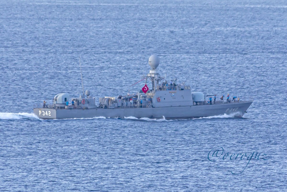 OguzEroguz1's tweet photo. #TurkishNavy #Doğanclass fast attack craft #TCGTayfun #P342 https://t.co/XPjNEqqXTP