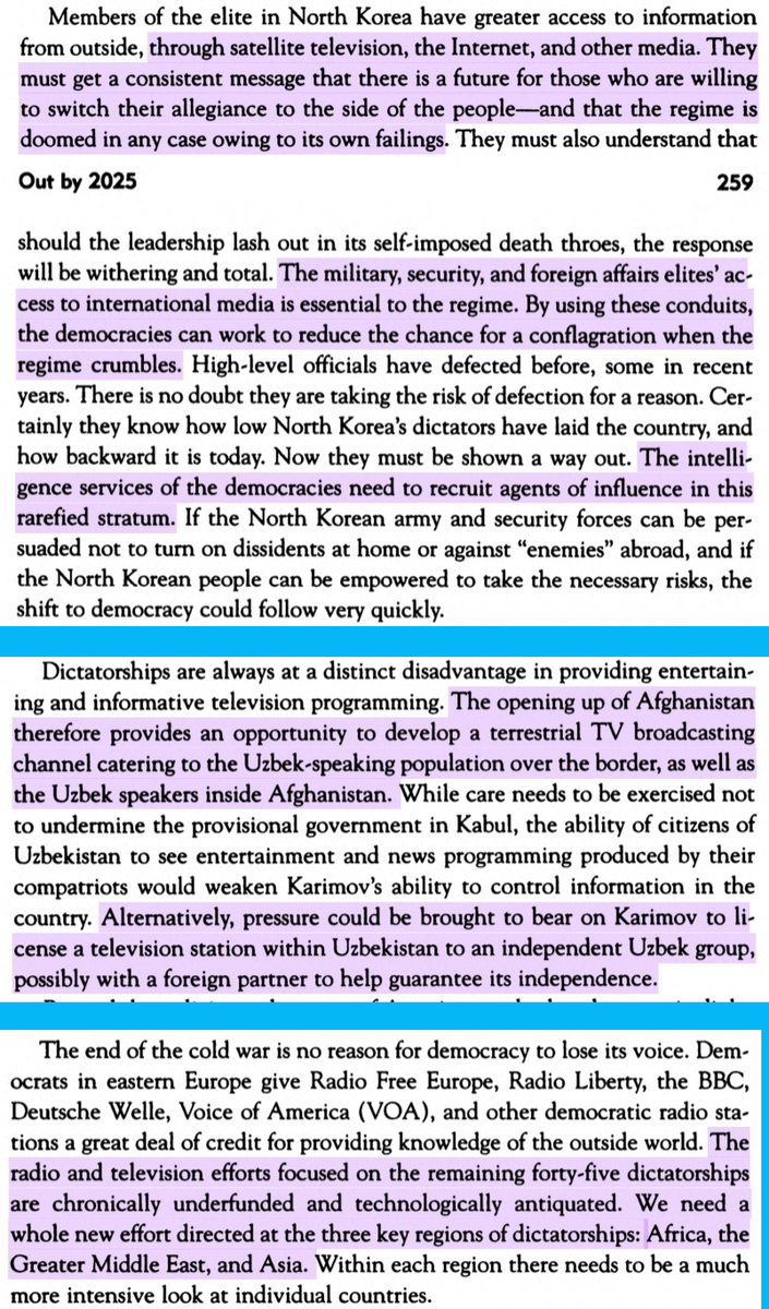 So important is TV in establishing a beachhead in the enemy camp, Palmer includes setting up a global TV/radio fund as a plank in his "action agenda". Whether it's North Korea, China, Iran, Afghanistan, or Africa, Palmer's message is clear: the medium is the weapon!