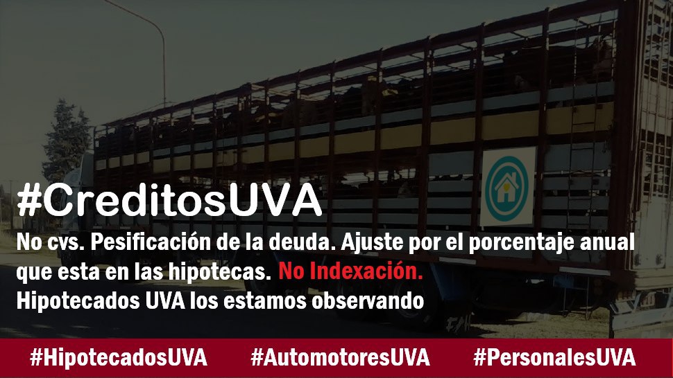 <a href="/Maricel85653879/">Maricel</a> <a href="/Divalbet/">Diego Martin</a> <a href="/MariaEBielsaOk/">María Eugenia Bielsa</a> <a href="/alferdez/">Alberto Fernández</a> <a href="/BancoCentral_AR/">BCRA</a> @SantiCafiero <a href="/Martin_M_Guzman/">Martín Guzmán</a> <a href="/HipotecadosMza/">Hipotecados UVA Mendoza</a> <a href="/EntreUva/">Hipotecados Uva Entre Ríos</a> <a href="/HipotecadosCba/">Hipotecados UVA Córdoba</a> <a href="/hipotecadosPBA/">@HipotecadosUVA</a>