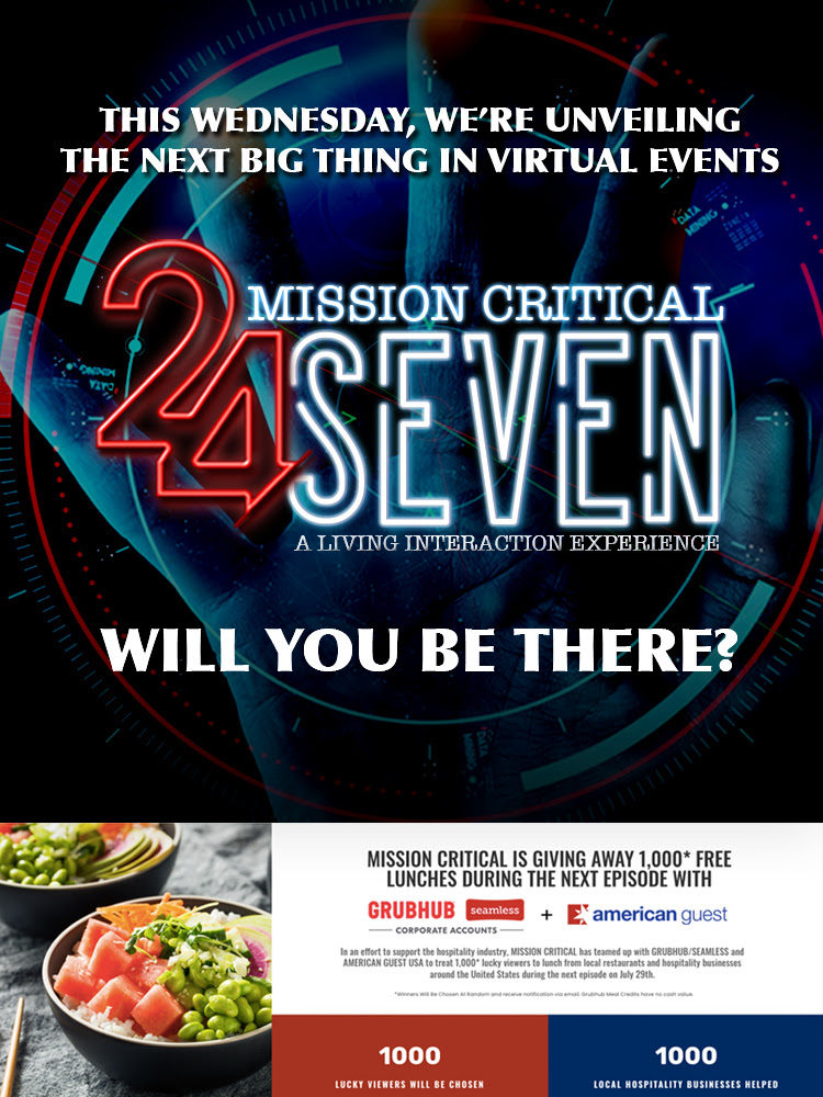 KPGCreative's tweet photo. This WEDNESDAY, we're unveiling the next big thing in virtual events!  Mission Critical 24/7 A Living Interaction Experience

Register at https://t.co/pqq8gV5qLC https://t.co/Vxba73JdZ1