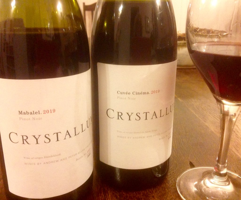 AngelaLloyd1's tweet photo. Why are our pinots examined by the character of those from Burgundy? Their character is South African, their quality universal, as it should be. This @crystallumwines pair reflect both honestly &amp; with excellence. https://t.co/1JkOTibpHr