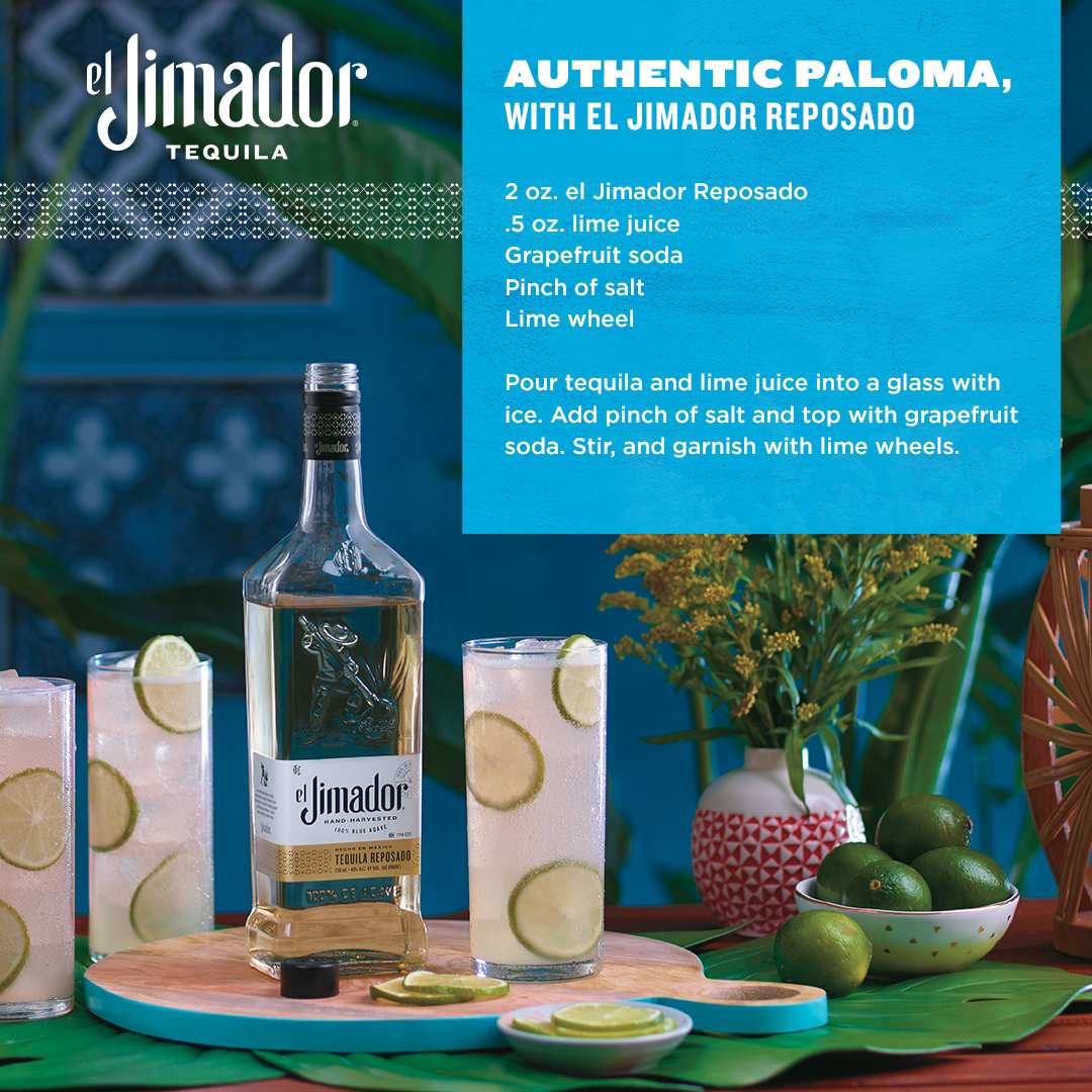 An @ElJimador Paloma is like drinking a glass of summer, all wrapped around a top-five tequila. Share this recipe with your customers and help them keep the summer fun going all year long. https://t.co/Prklii5i6W