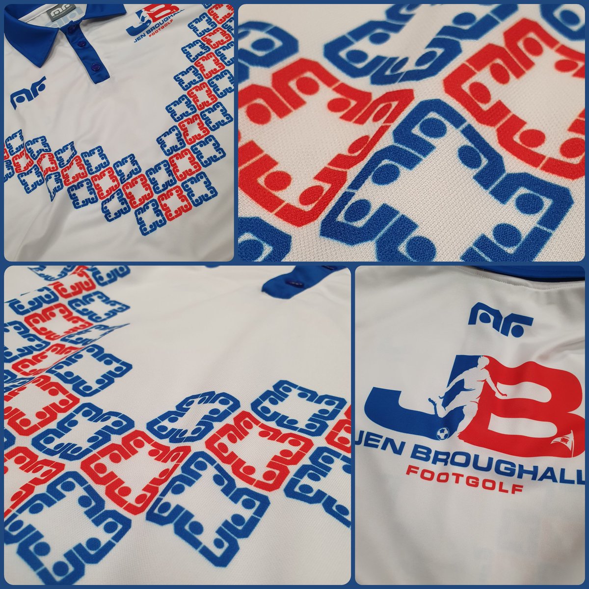 MFsportsUK's tweet photo. Is it just us or do you love the retro feel to this shirt? 
Custom made #footgolf shirt made exclusively for @jenbruff
If you don't already go and give her a follow. 

#sublimation #britishmade #madeinbritian #footgolfplayer https://t.co/9myTA2OgRB