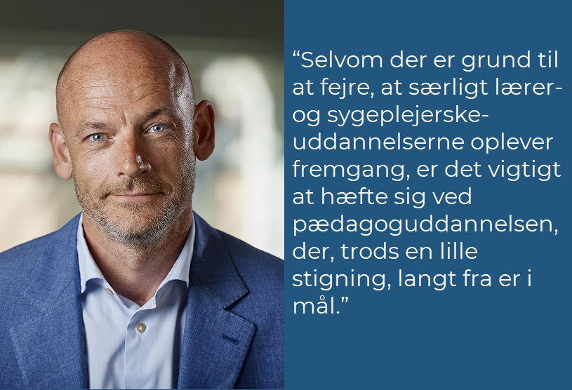 DanskeProf's tweet photo. 👉Professionshøjskolerne kan i år byde velkommen til mere end 27.000 nye studerende.
👉14.000 af dem på en af de fire store velfærdsuddannelser.
👉Det er mere end 500 flere end sidste år.
Læs nyhed her: https://t.co/crh0EpA9PJ
#uddpol #optag2020 https://t.co/sewFCVQ7bm