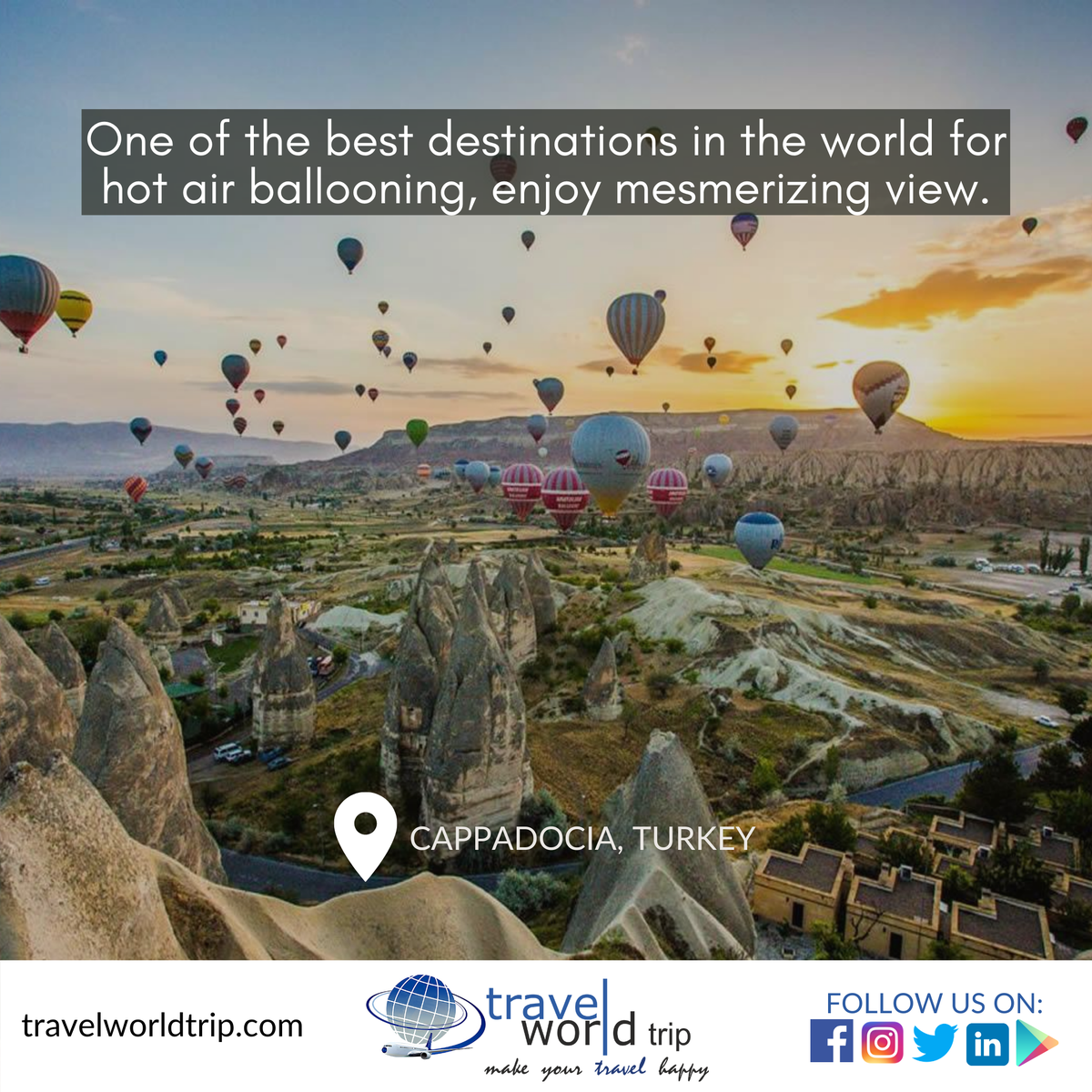 Love. 

#travelworldtrip #trending #Trends #hotairballon #turkey