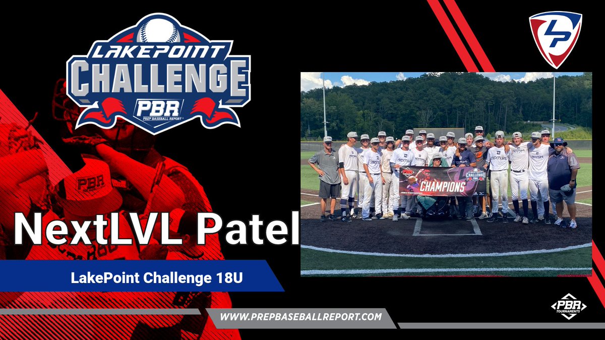 PrepBaseballGA's tweet photo. Congratulations to the 18U #LPChallenge Champions, NextLVL - Patel! 🏆
@nextlvl_i @LakePointSports @PBRTournaments https://t.co/icpKOqTyfl