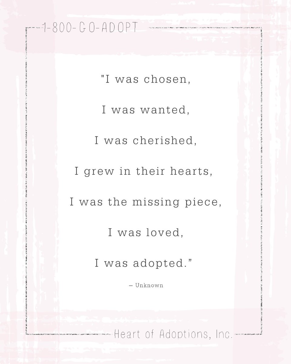 HeartAdoptions's tweet photo. #AdopteeVoices #AdopteeStrong #AdoptionIsLove #LoveMakesAFamily https://t.co/zmEh0H4ngv