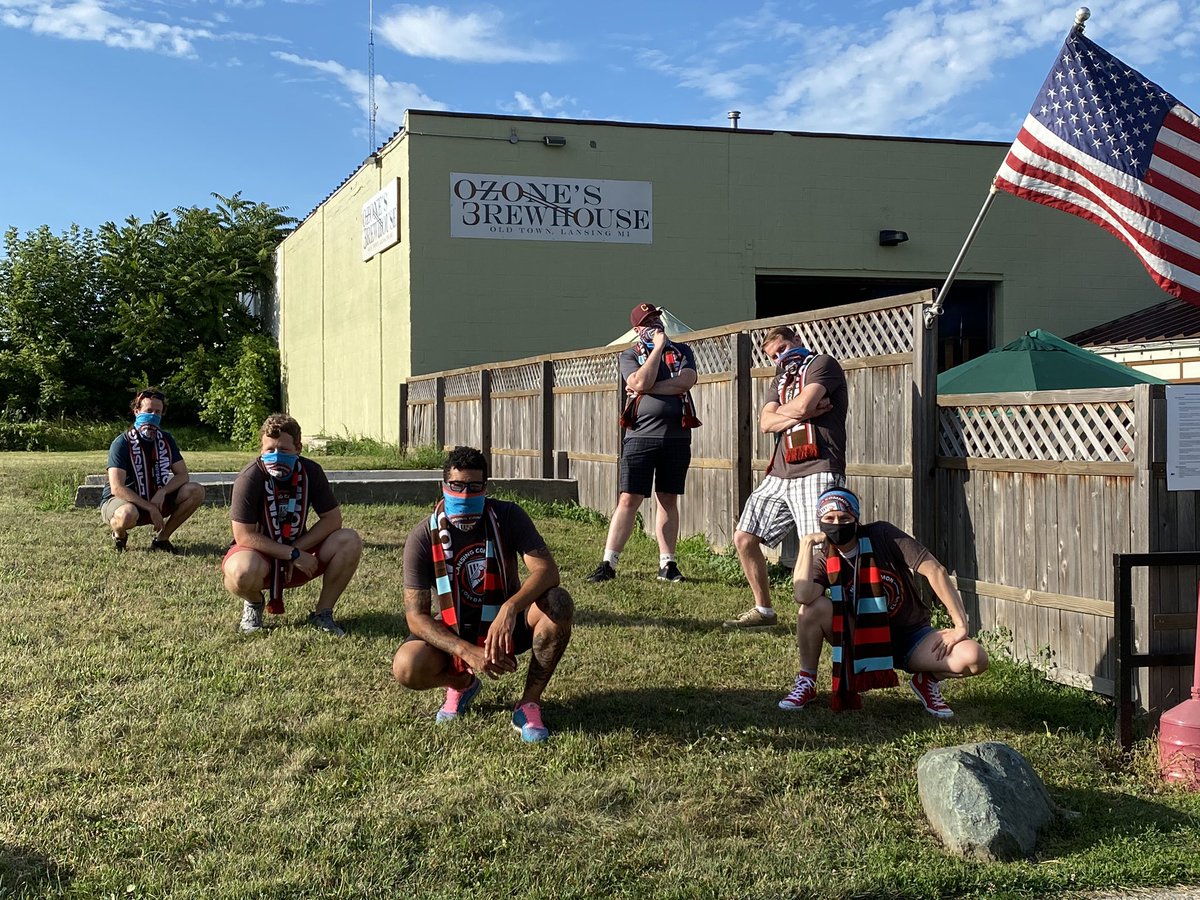 Nick__Mantas's tweet photo. Lansing. Soccer. Beer. America. @lansingcommonfc board members are pumped to reveal their logo and team name! No word yet on the name of their R&amp;B album. #LansingCommonFC https://t.co/G5i5h61j7S