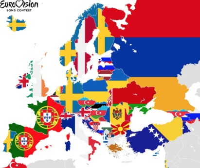 EurogeeksUK's tweet photo. Map showing who each country has given the most points to courtesy of JohnPaokJeff on Reddit #Map #Eurovision #Mostpoints https://t.co/SYDeLuOKto