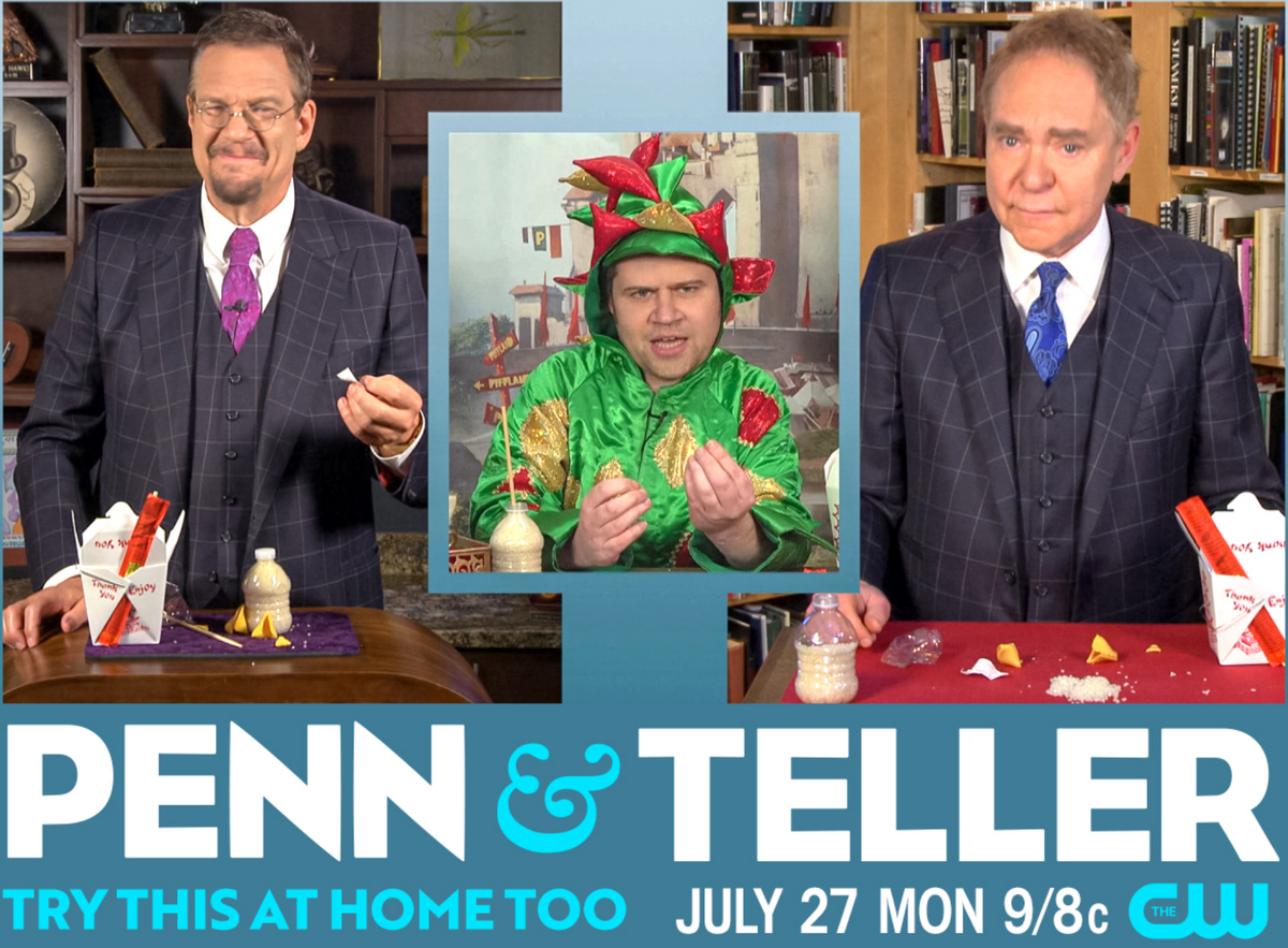 thepiff's tweet photo. Tonight I'm on @CWPennandTeller with my friends, mentors, heroes and fellow Las Vegans @pennjillette & .@MrTeller! 9/8c #RiceMagic https://t.co/7WAezZTBfF