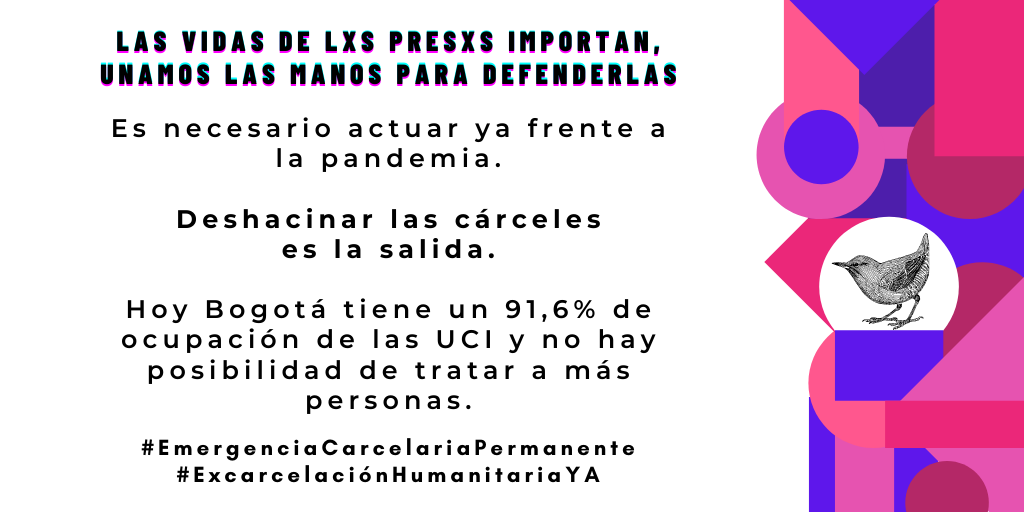 cuerposprision's tweet photo. Alzamos la voz en defensa de nuestrxs compañerxs  urgen acciones eficaces q deshacinen las cárceles y protejan la vida de las personas privadas de la libertad #CárcelesEmergenciaPermanente #ExcarcelaciónHumanitariaYa @redcomunitariat @RedRedHer @ccsubversion_ https://t.co/8CP0a1YoRd