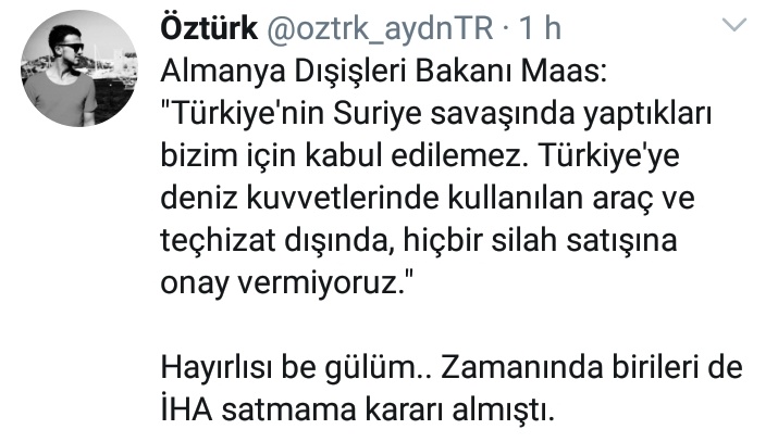 Türkiye'nin Almanya'ya ihtiyacı yok ama Almanlar kendilerini Türkiye'ye silah şantajı yapabildikleri 1990'larda zannediyor... Kötü komşu ev sahibi yapar.