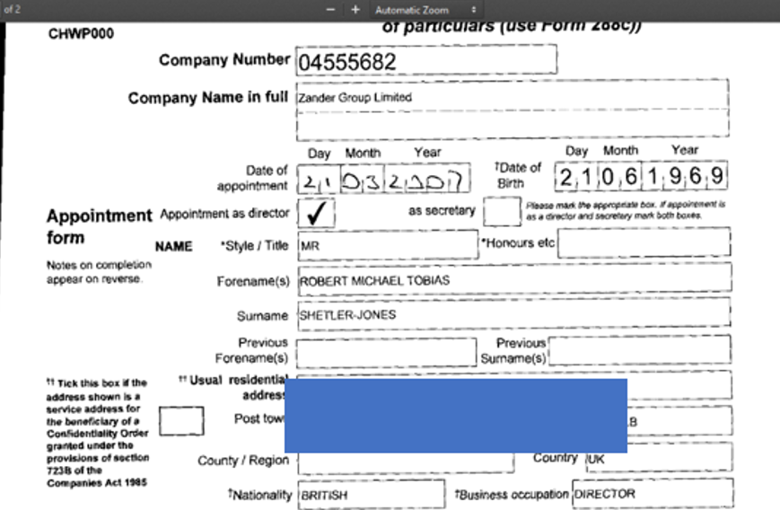Shetler-Jones is caught handing financial sweeties to the Tory Party from an allegedly dormant company in 2008 - he's a director of you guessed it cheeky (Zander Group)Donations to Tories 2007 - and Nicholas Soames gets it too https://www.independent.co.uk/news/uk/politics/tories-took-donations-from-briton-linked-to-ukrainian-billionaire-973381.html