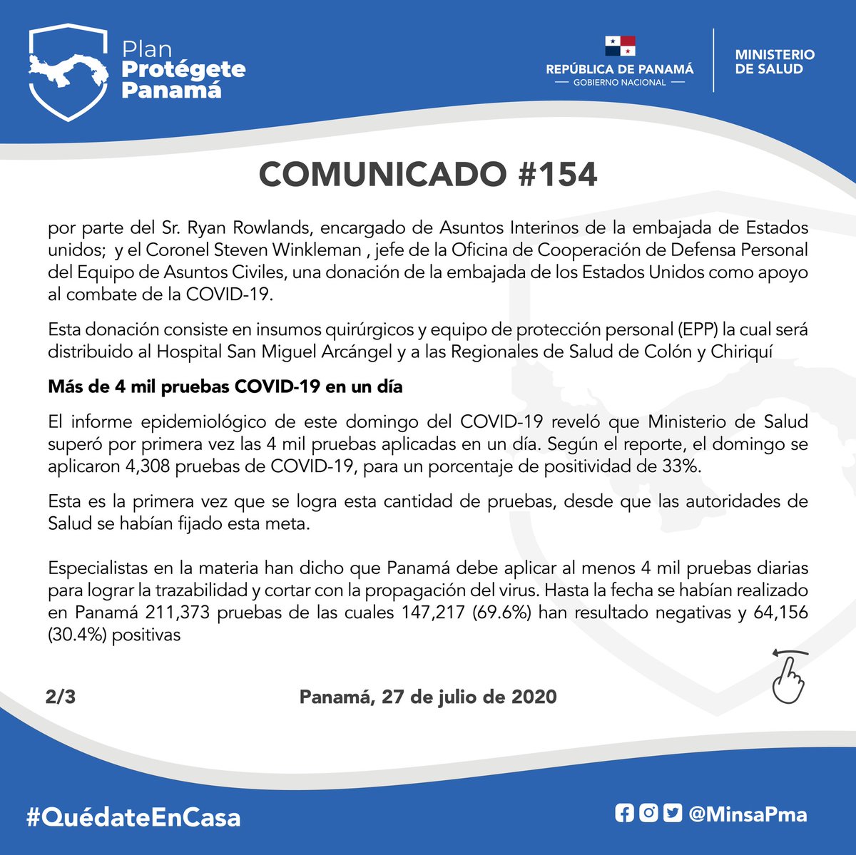 Ministerio de Salud de Panamá tweet media