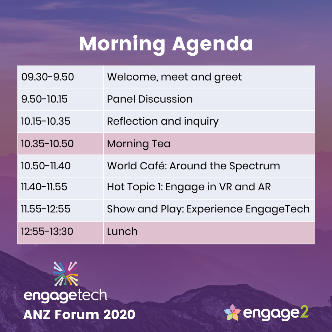 engage2govern's tweet photo. 3, 2, 1, Action! The 2020 ANZ #EngageTech Forum starts today. Get ready to start the day with positive energy.
Grab a cuppa and join us for a tech orientation session at 9am (AEST). Let us know if you need any assistance tuning in. See you there! https://t.co/TUgvLpdH9W
