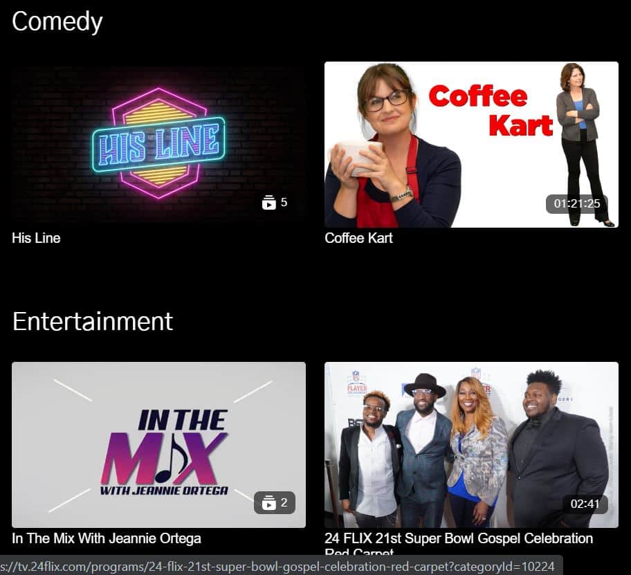 Road2Eternity1's tweet image. Our show His Line, starring @wellversedcmdy, filmed and produced by @Road2Eternity1, is now on the streaming service 24 Flix! 
Download the 24 Flix app and watch His Line now! Available on iOS and Android devices. #EdifyingEntertainment #StreamingNow #InspirationalTV #CleanComedy