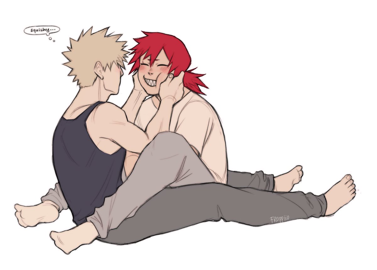 froppiio's tweet photo. Squishy... 💭 #kiribaku https://t.co/IxgVvutCpx