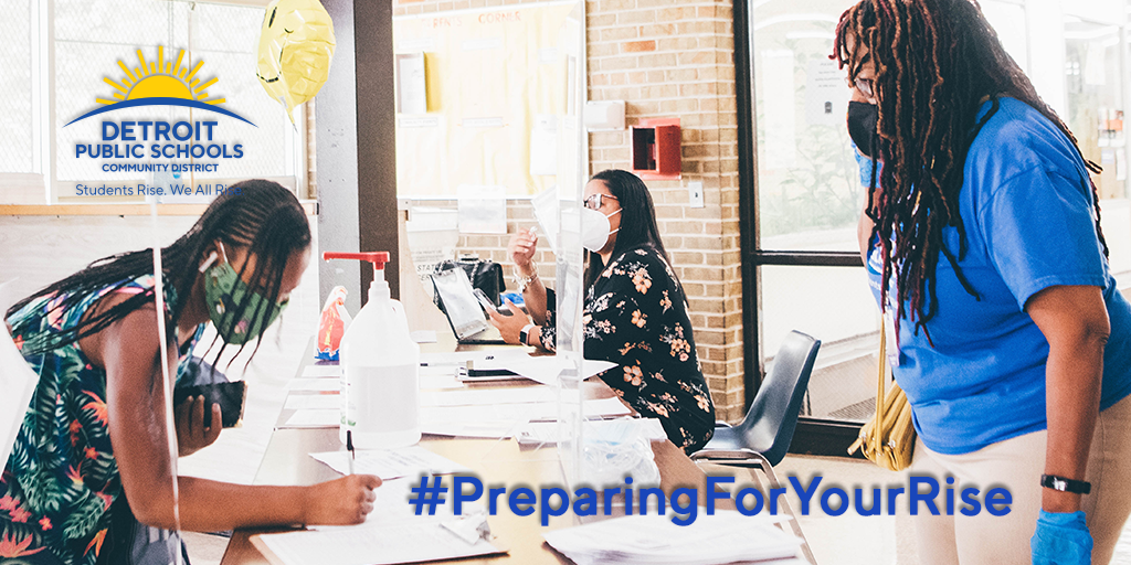 Detroitk12's tweet photo. Pop up Enrollment Centers are back! Our Pop-Up enrollment centers are implementing smart safety measures to help you enroll your child safely for the upcoming 2020-2021 school year. Visit https://t.co/wif5NVvleW for upcoming dates, times, and locations! #PreparingForYourRise https://t.co/Rq5htN4X4s