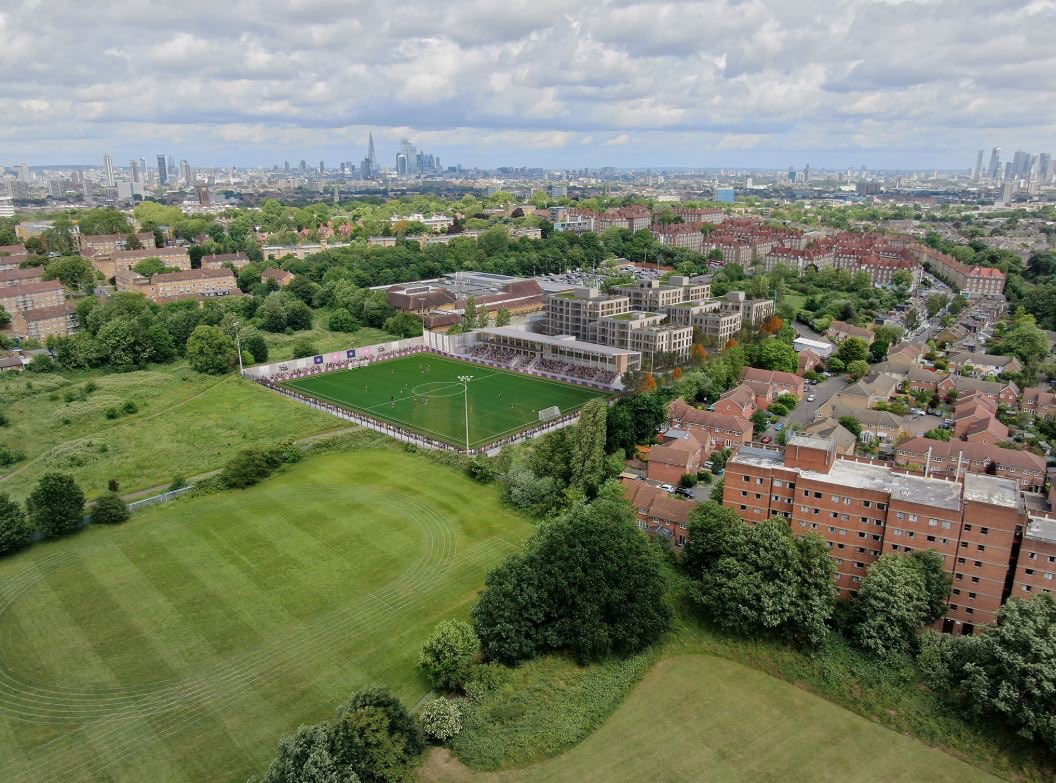 DulwichHamletFC's tweet photo. STADIUM APPROVED:

The Club are delighted to announce that the Southwark Council Planning Committee has approved our joint planning application with Meadow Residential. The Result secures the clubs home and future in East Dulwich for the next 125 years.

#DHFC💖💙 https://t.co/uRnU18oybg