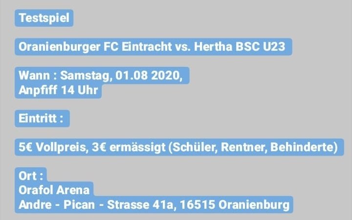Infotweet. Bei diesem Spiel sind wir diese Saison auch das erste Mal (im zweiten Spiel) genug Leute um einen organisierten Support auf die Beine zu stellen. Kommt vorbei und unterstützt unsere Jungs! #hahohe #BSCU23 <a href="/HerthaBubis/">Hertha BSC Fußball-Akademie</a>
