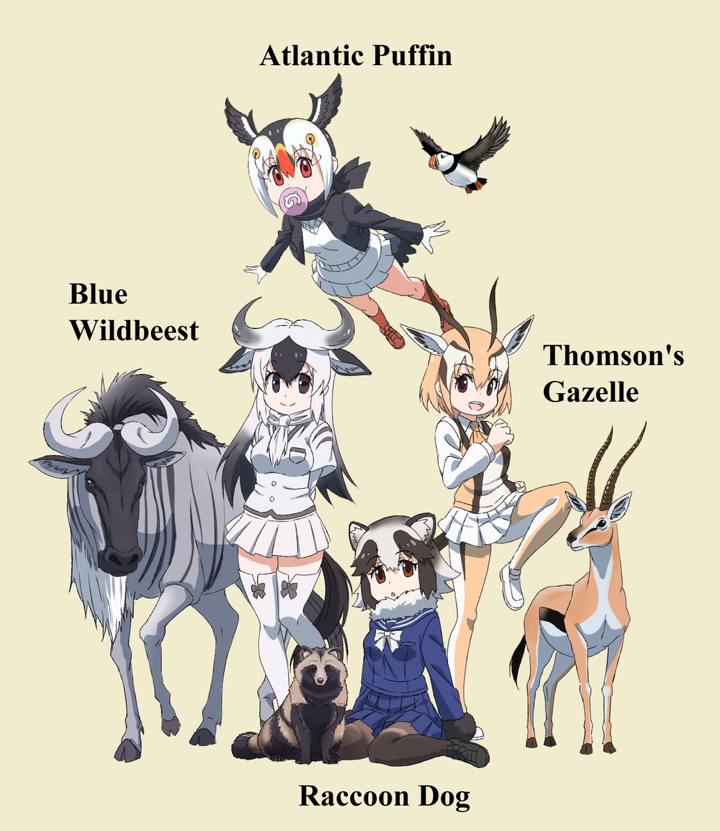 「けものフレンズ2の8話より、オーディション受けたり観客だったりしてた子たち。スト」|山口よしみのイラスト