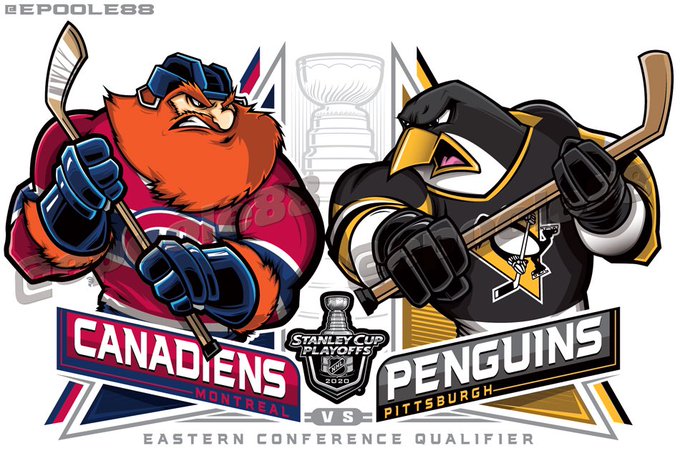 NHL Playoffs Mascot Art by Eric Poole