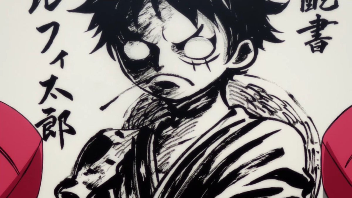 The anime is so prettyyyyy. I love that the this news is in color but a while back for Zoro's and Luffy's wanted posters it wasn't in color. Wano people have their priorities straight 