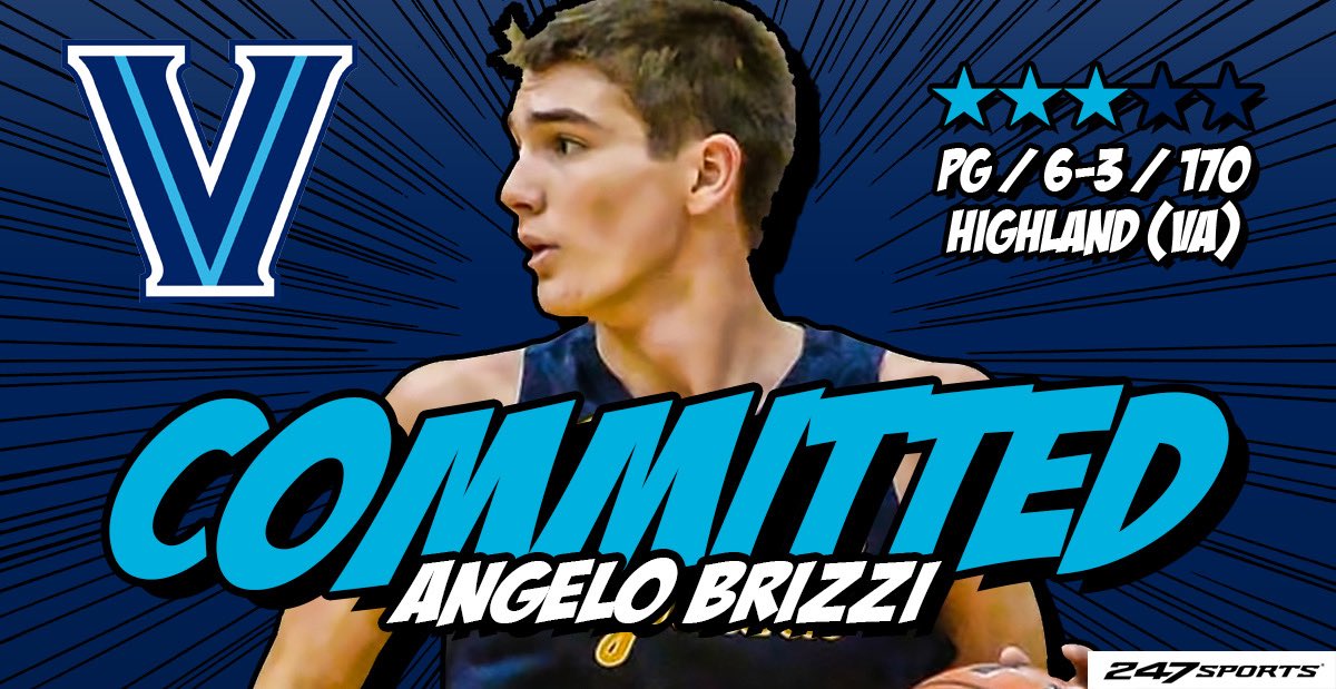 TravisBranham_'s tweet photo. 2021 three-star PG Angelo Brizzi of Highland (VA) and @TeamCurry has committed to Villanova. He spoke with @247Sports about his decision. || Story: https://t.co/oDHCJxwzUv https://t.co/dCtSdqya9S
