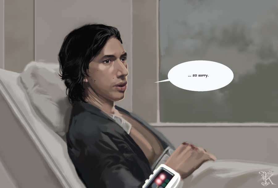 KasiopeaArt's tweet photo. Part X. This is the end of the scene I (but don't worry, he won't be alone for long - I'm working on the first part of scene II). And yes, this angst is just a practise before the scene III -'Chewie' https://t.co/w9h1SS05Rr
