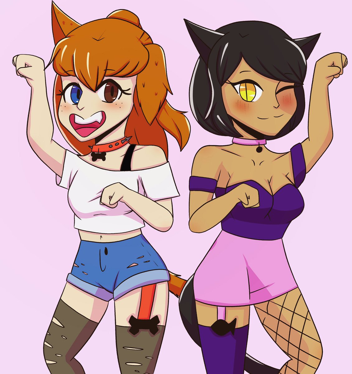IsFuN20's tweet photo. Hello hope you all like this it’s a drawing of two characters designs I came up with. Hope you all like
#characterdesign #animeart #neckogirl https://t.co/CPcV0ZZkAQ