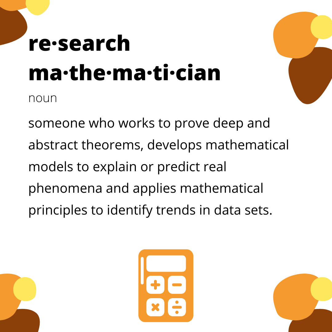 GrenadianSteam's tweet photo. MATH MONDAY
Have a love of math? consider pursuing a career as a research mathematician with employment prospects in academia, industry or government. Click the link in our bio for more!
#mathcareers #explorepage #stemeducation #grensteam #steameducation https://t.co/uONXojeh5n