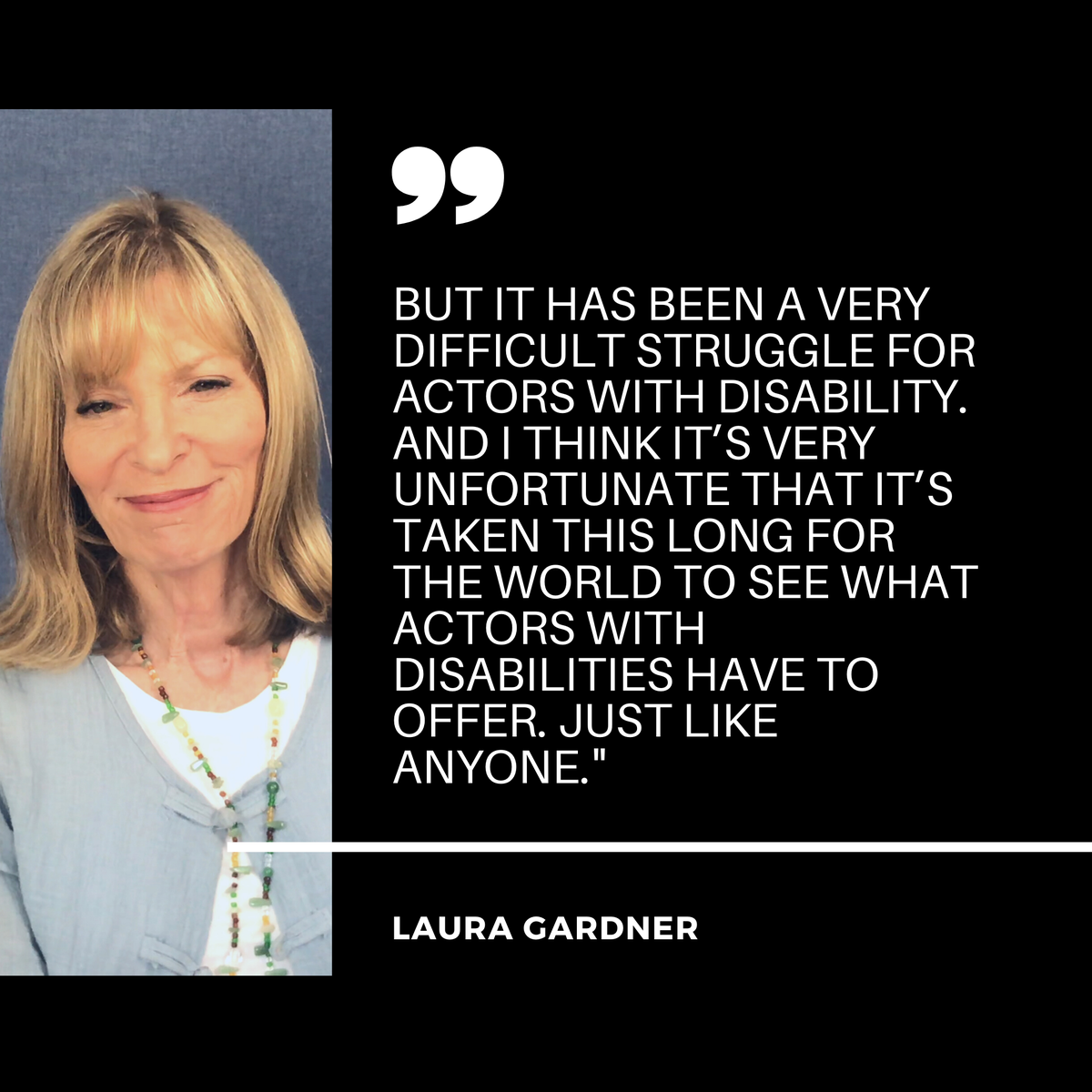 Invisible_edfc's tweet photo. "I think it's unfortunate that it's taken this long for the world to see what actors with disabilities have to offer." - @thelauragardner 
Watch the film: https://t.co/7sCN6MoCKH

#inspirechange #disabilityfilmchallenge #INBA @DisabilityChall @tenacityarts @EastersealSoCal https://t.co/y59nvRxp35