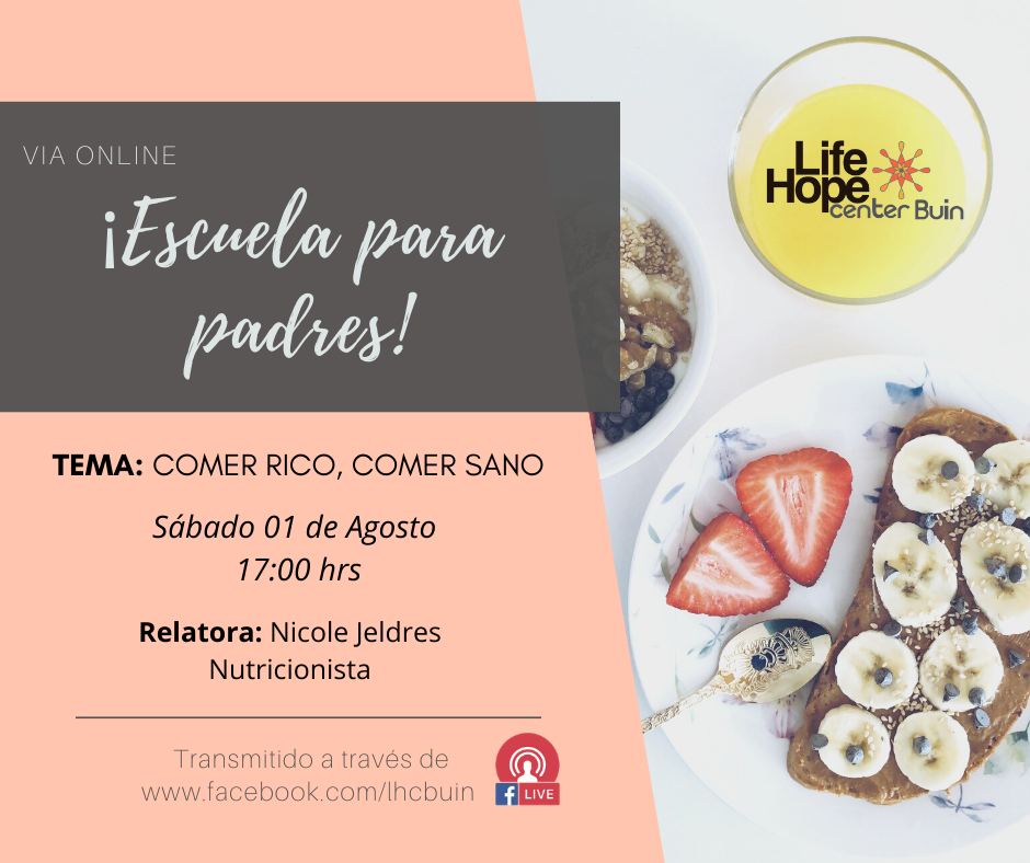 lhcbuin's tweet photo. Hola a todos! El sábado 01 de Agosto, tendremos una charla sobre la ALIMENTACIÓN. 

Nicole Jeldres tendrá el tema llamado "Comer Rico, Comer Sano"

Transmitiremos vía Facebook Live, desde las 17:00 hrs. y están todos invitados!

Buena semana! #escuelaparapadres #comidasaludable https://t.co/PyNpnyNQFa