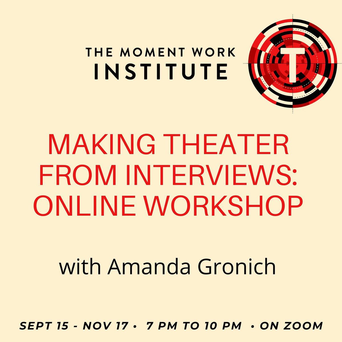 TectonicTheater's tweet photo. Click this link for more info - https://t.co/HHq9yKr0WB #MomentWork #TheaterEducation #DocumentaryTheater #DevisedTheater https://t.co/w23Ma0we7S