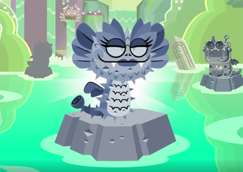 The end of season 2 is coming soon, but you still have time to save Rosie. Compete in events, and complete goals before midnight on July 31, to release Rosie from her stone prison!

On August 1st an all new Spellbook season begins, with a new dragon to save! Get ready!