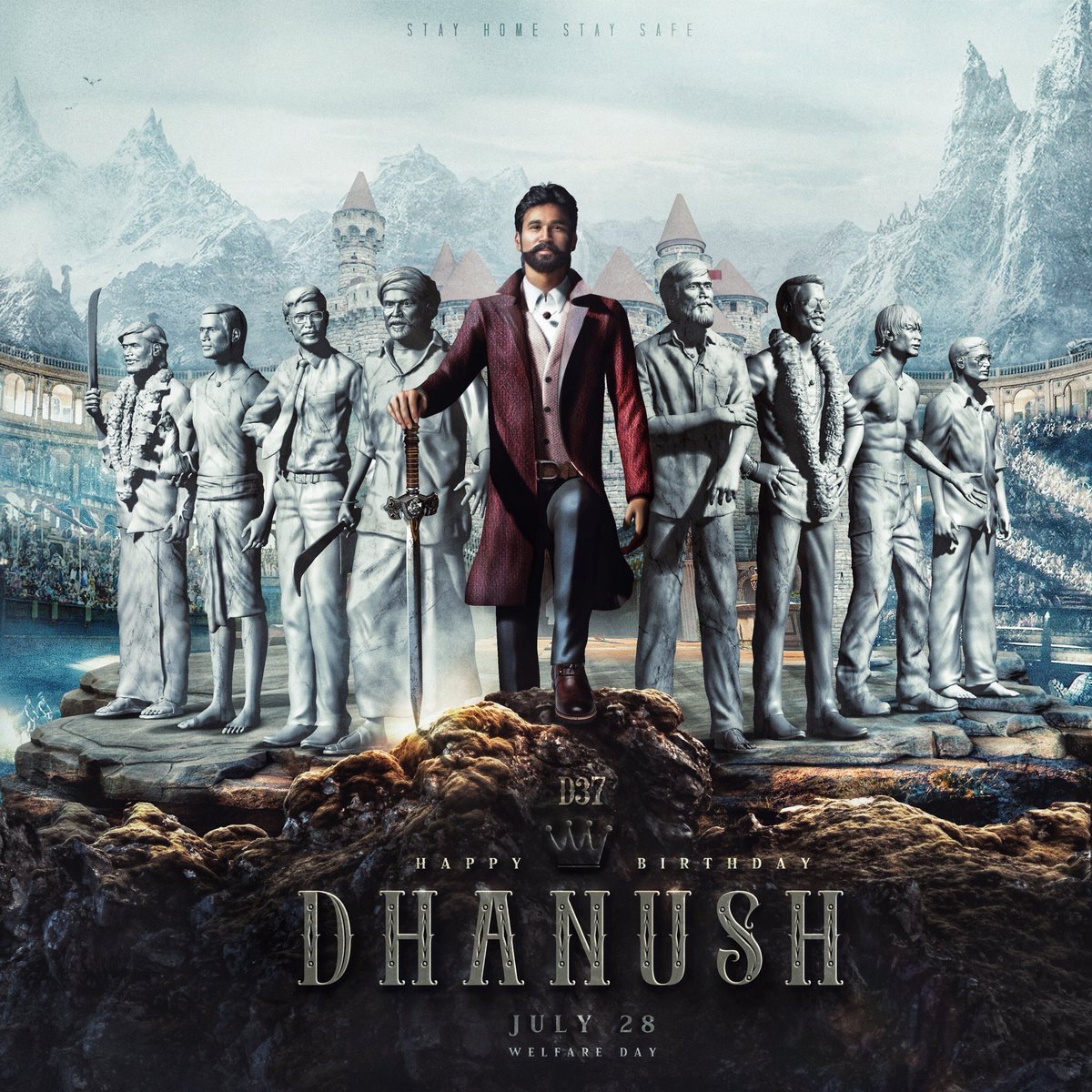 Wishing u a very happy birthday <a href="/dhanushkraja/">Dhanush</a> sir! Keep inspiring us and keep making us proud! 🙂🙌🏻 Wishing u peace, joy and fulfilment 🙂  #HappyBirthdayDhanush