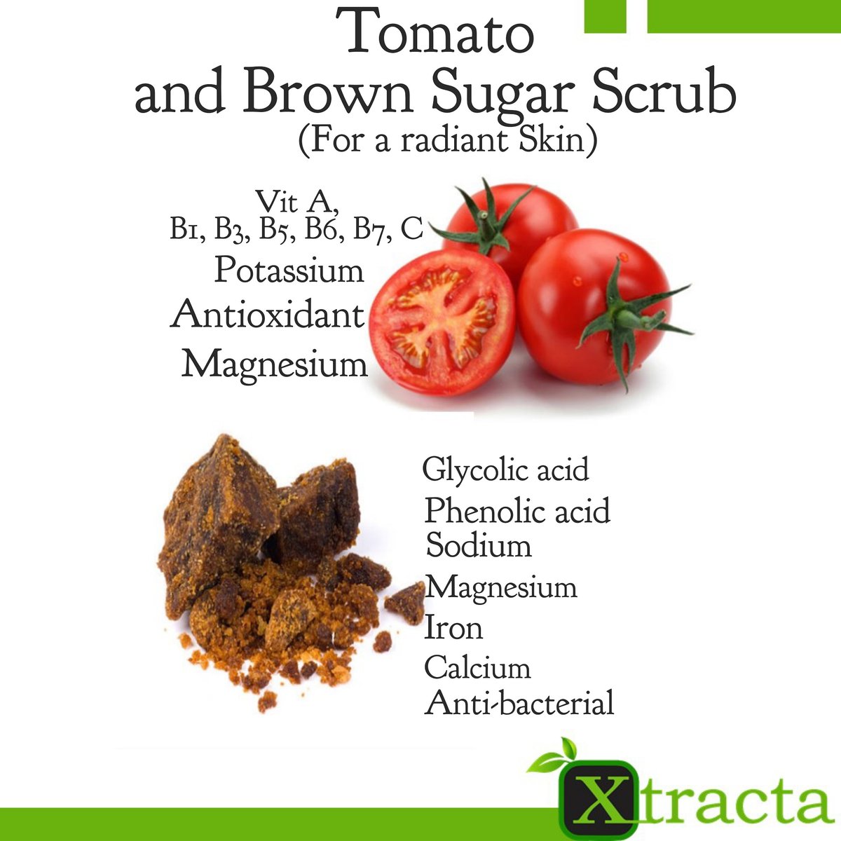 xtracta's tweet photo. DIY Monday
#Fresh #tomato and #brownsugar #facial #scrub
As a #skincare #enthusiast, brown sugar should be companion as it serves as a great #natural #exfoliant and #humectant.
Contains the smallest molecular AHA, #glycolic acid, which makes...
Read more👇 https://t.co/gpR82jLhKu https://t.co/1ka8LvBLnS