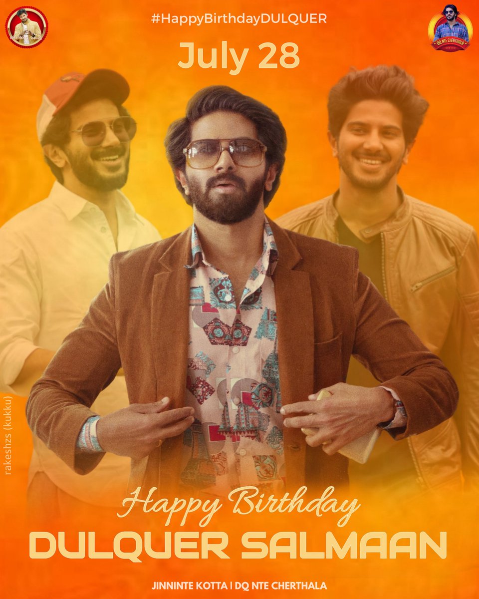 teamdqnm's tweet photo. മലയാള സിനിമയുടെ രാജ കുമാരന് ഞങ്ങളുടെ സ്വന്തം കുഞ്ഞിക്കയ്ക്ക് പിറന്നാൾ ആശംസകൾ 🥳
#HappyBirthdayDULQUER
@dulQuer 😇
Poster Design @rakeshzs_kukku ❤️
#Kurup
#jinnintekotta
#DQntecherthala
#BDAYPOSTER🤩
@JinninteKotta
@cherthalaDfc https://t.co/utnAEl1V23