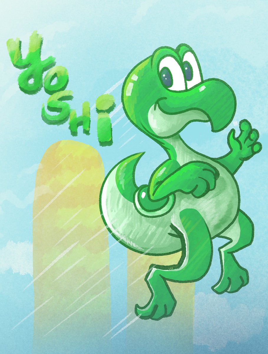 CompactRisk's tweet photo. Thought Iโd jump on the beta Yoshi bandwagon. #yoshi #nintendoleak #betayoshi https://t.co/jUw424Bpk1