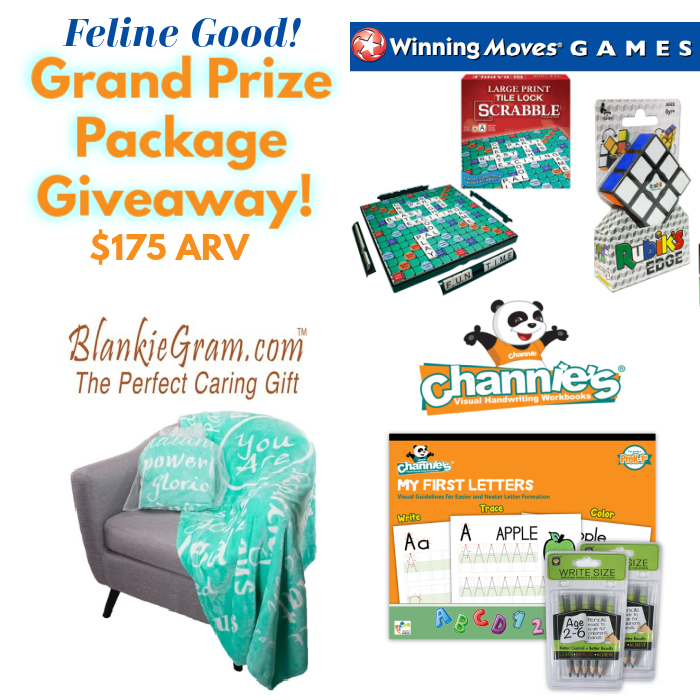 #AD Hop along with us for great prizes during the Feline Good #Giveaway Event! Enter for a chance to #win our grand prize package featuring #Channies <a href="/WinningMovesUSA/">Winning Moves Games</a>
 &amp; #BlankieGram! #summergiveaways  thekidsdidit.com/feline-good-wi…